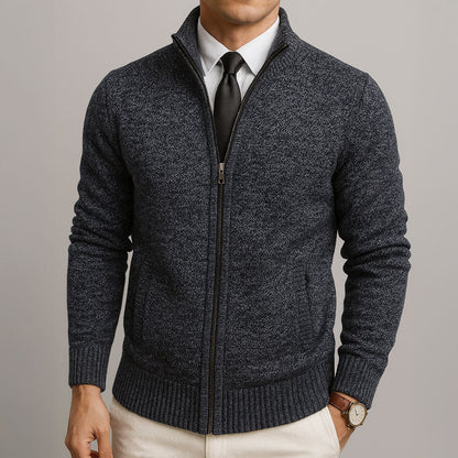 ALPINE MERINO ZIP CARDIGAN