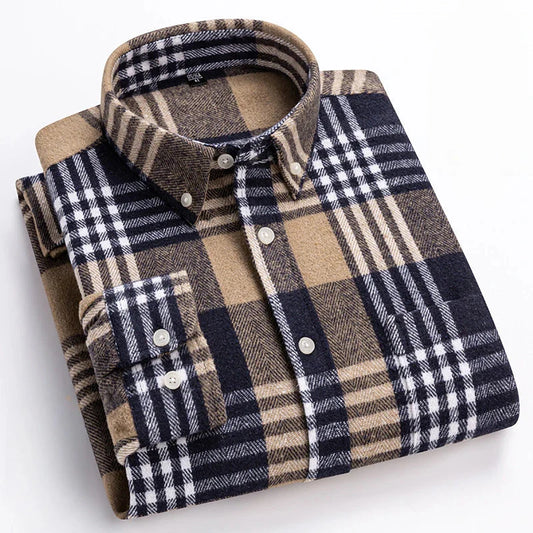 HARRISON PLAID COTTON SHIRT