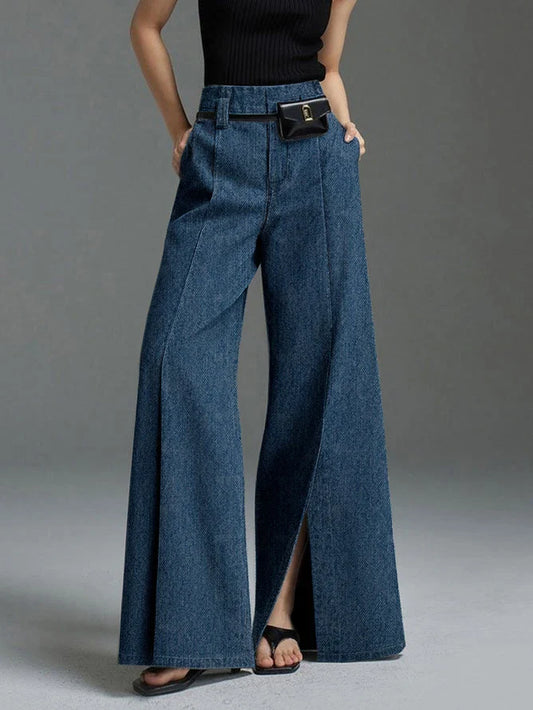 Denim Split Pants